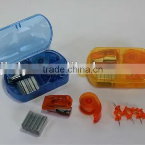 Cheap Plastic Mini Stationery Stapler Set thumbnail-1