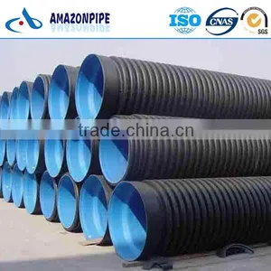 Wholesale Plastic HDPE Pipe Corrugated Drainage Pipe Sewer Pipe 200mm thumbnail-1