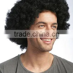 Football/Soccer Fans Wig, Party Wig, Curly African Wigs, Cosplay Wig thumbnail-3