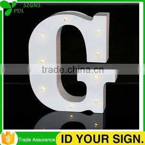 Decorative Wood Marquee Light Letters thumbnail-5