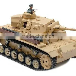 HOT!!!Airsoft 1/16 Tauch Panzer III RTR RC Battle Tank thumbnail-1