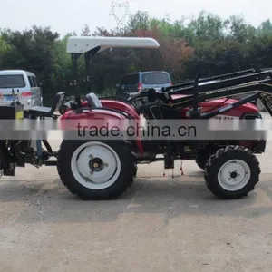 High Performance Small Tractor With Front Loader and 3 Point Hitch Backhoe thumbnail-1