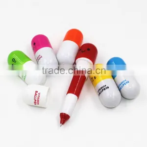 Pill Ball Point Pen Telescopic Vitamin Capsule Ballpen Stationery thumbnail-5