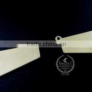30.5*14mm Raw Brass Flat Pendant Charm DIY Pendant Charm Earrings Chandelier Jewelry Findings 1800159 thumbnail-3