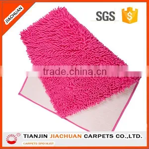 Long Pile Tufted Polyester Chenille Bath Rug thumbnail-4