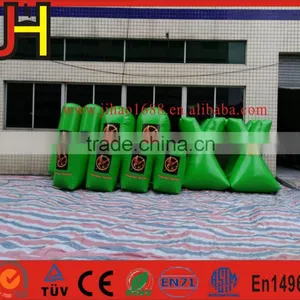 Customized A Set Green Inflatable Paintball Bunkers thumbnail-1