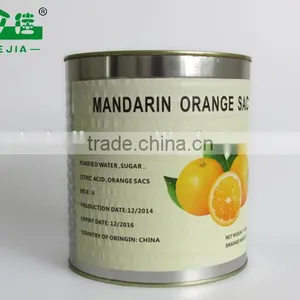 Brix 4 Canned Mandarin Orange Sacs of 3kg With 60% Pulp for Juice/soft Drink/float Drink thumbnail-1