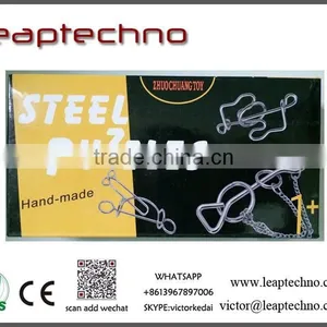 3d Brain Teaser Metal, Funny Game Metal, Metal Wire Different Shape Heart Puzzle thumbnail-4