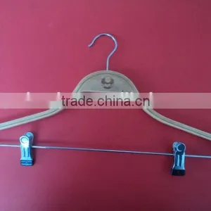 Hot Selling Bamboo Reusable Clothes Hangers From China thumbnail-1