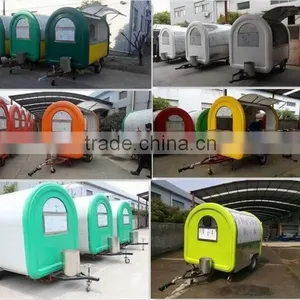 Outdoor Retail Vending Street Mobile Breakfast Small Stainles Steel Fast Food Trailer thumbnail-4
