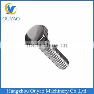 Chrome Plated Steel Hex Bolt, Hex Head, Male Threaded Hex Drive thumbnail-1