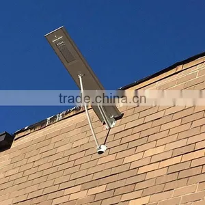 50W LED Street Light 8m Street Light With Lithium Battery Integrated thumbnail-1