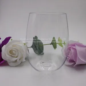 Clear Plastic Red Wine Glass Tritan thumbnail-1