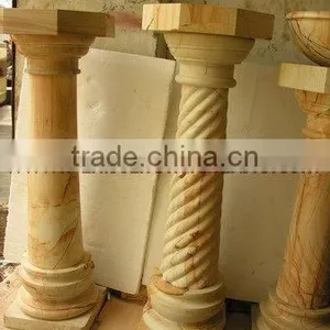 NATURAL COLOR TEAKWOOD MARBLE PEDESTALS thumbnail-1