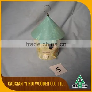 Colorized Dome Wooden Bird House Feeder thumbnail-2