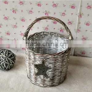 100%Handmade Plastic Lined Plant Basket Baskets for Potted Plants thumbnail-4