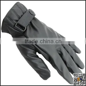 Wholesale Winter Men's Golovs/ Black Leather Glove for Touch Screen/2015 Winter,touch Screen Leather Gloves thumbnail-1