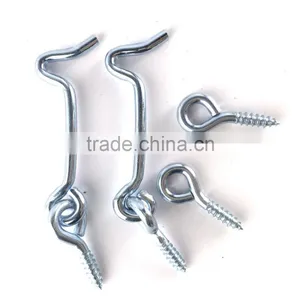 Easy Installation Heavy Safety Hook With Screw Eye, Zinc Plated thumbnail-3
