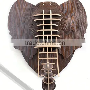 Wall Animal Head Hanging Sculpture, Mammoth Head Hanging thumbnail-1