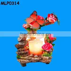 Night Light Red Butterfly Flower Indoor Wall Lamp thumbnail-1