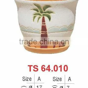 Vietnam Indoor Glazed Ceramic Flower Pottery thumbnail-1