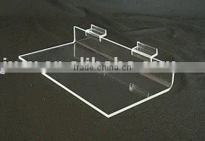 SDPS02 Flat Acrylic Slatwall Shoe Shelf thumbnail-1