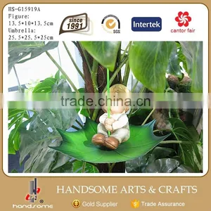Garden Outdoor Decoration CeramicTortoise Figurine Animal Statue and Iron Umbrella Metal Bird Feeder thumbnail-6