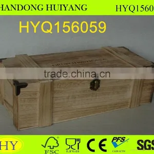 Unifinshed Antique Wooden Wine Box thumbnail-2