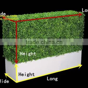 Wihte Planter Artificial Boxwood Hedge thumbnail-2