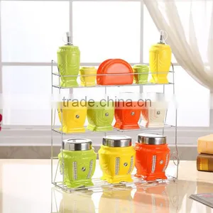 Kitchenware Ceramic Jar With Stainless Steel Stand thumbnail-2