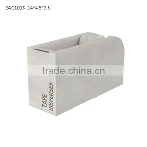 Cement Automatic Stationery Tape Dispenser Cute Concrete Office Desk Set thumbnail-2