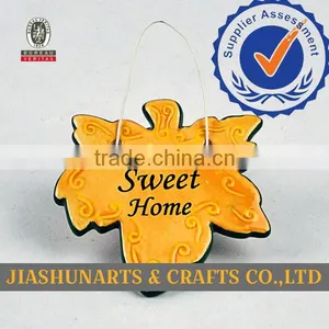 Maple Leaf Shape Ceramic Decorative Door Wall Hanging thumbnail-1