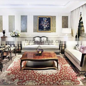 Classic Elegant English Style Royal Armchair With High Quality Upholstery Fabric and Golden Highlights BF12-05254e thumbnail-4