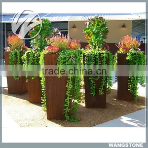 Hot Selling Modern Metal Outdoor Flower Pot thumbnail-1