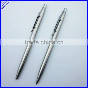 Silver Color Slim Metal Twist Ballpoint Pen thumbnail-1