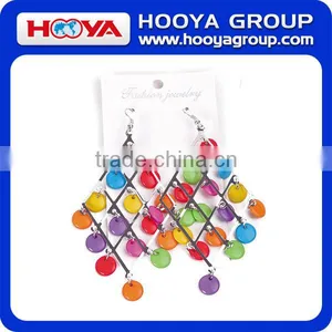 Resin Flake Dangle Earrings thumbnail-1