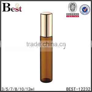 5ml Amber Perfume Roller Ball Bottle With Screw Cap thumbnail-1