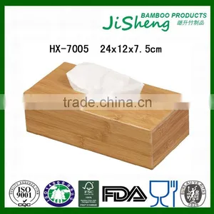 Various Sizes Healthy Natural Bamboo Wood Tissue Paper Box thumbnail-1