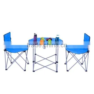 Folding Canvas Camping Table With Cup Holder thumbnail-3