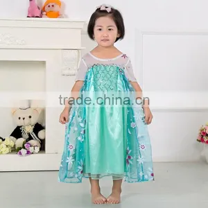 Frozen Fever Dress Frozen Girl Dress Latest Hot Sale Gambar Sex Frozen Elsa Dress thumbnail-6