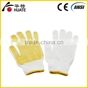 CE Standard Working Gloves,safety Pvc Dotted Cotton Gloves thumbnail-4