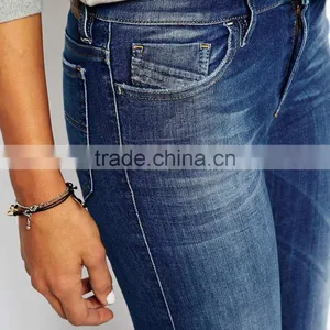 Plain Girls Sexy Tight Jeans Pants Washed With Your Own Design thumbnail-4