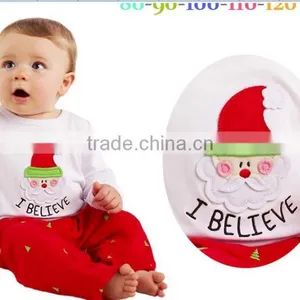 Wholesale Children Christmas Boutique Clothing Lovely and Cute Baby Chirstmas Tree Clothes New Year Clothing thumbnail-6