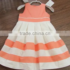 2016 Two Color Dress Polyesrer Cotton Baby Girl Summer Dress thumbnail-1