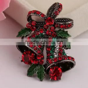 Zm53211a 2016 Christmas Decoration Wholesale Beautiful Diamond Brooch for Festival thumbnail-5