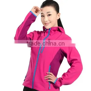 Fashion Design Woman's Waterproof Cheap Softshell Jackets thumbnail-3