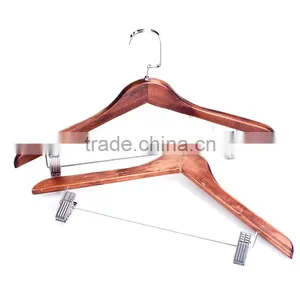 Girls High Grade Wood Pants Hanger Hanger Suit Shirt Hanger thumbnail-1