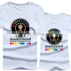 Wholesale100% Pure Cotton Cute Couple T Shirts With Vary Colors thumbnail-3