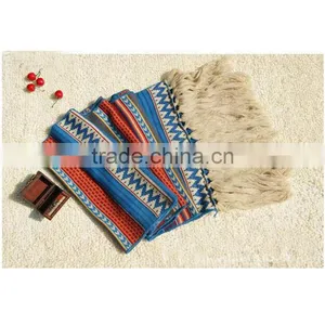 New Design Bohemia Nation Style Beautiful Super Long Scarf With Tassel Warm Knit Lovers Fashion Scarves thumbnail-1