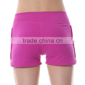 High Quality Women Gym Shorts Custom Fitness Yoga Pants in Guangzhou Manufacturer thumbnail-6